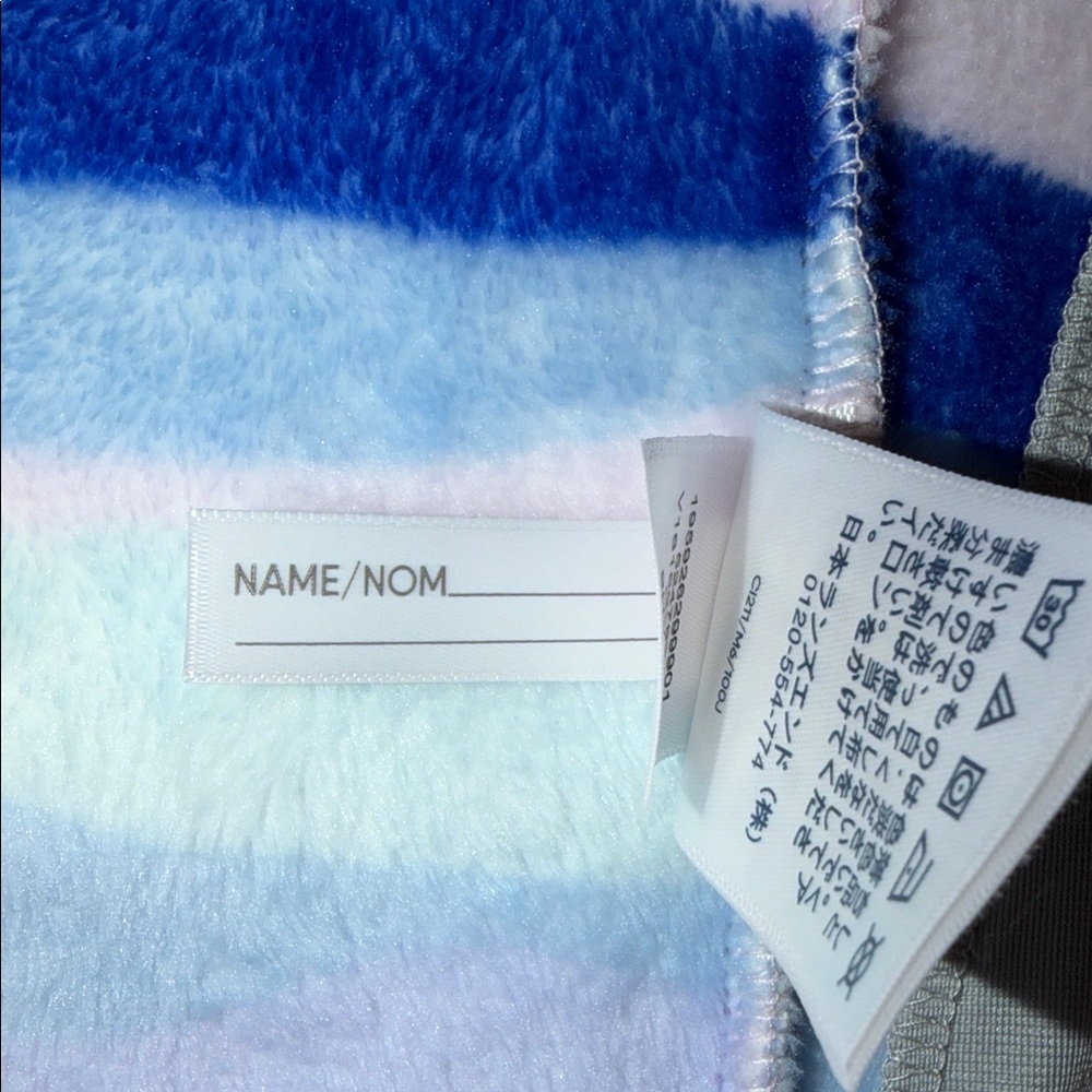 Lands' End Kids' Striped Hoodie - Blue, Pink, and White - Picture 7 of 10